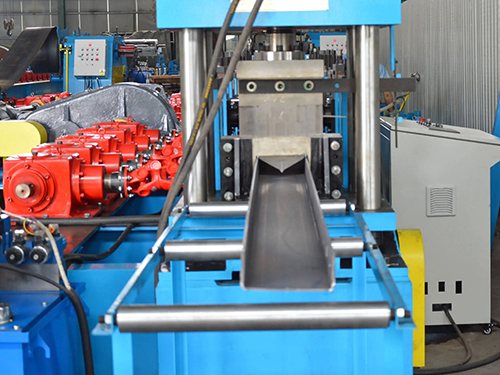 液压切割圆形落水管成型机